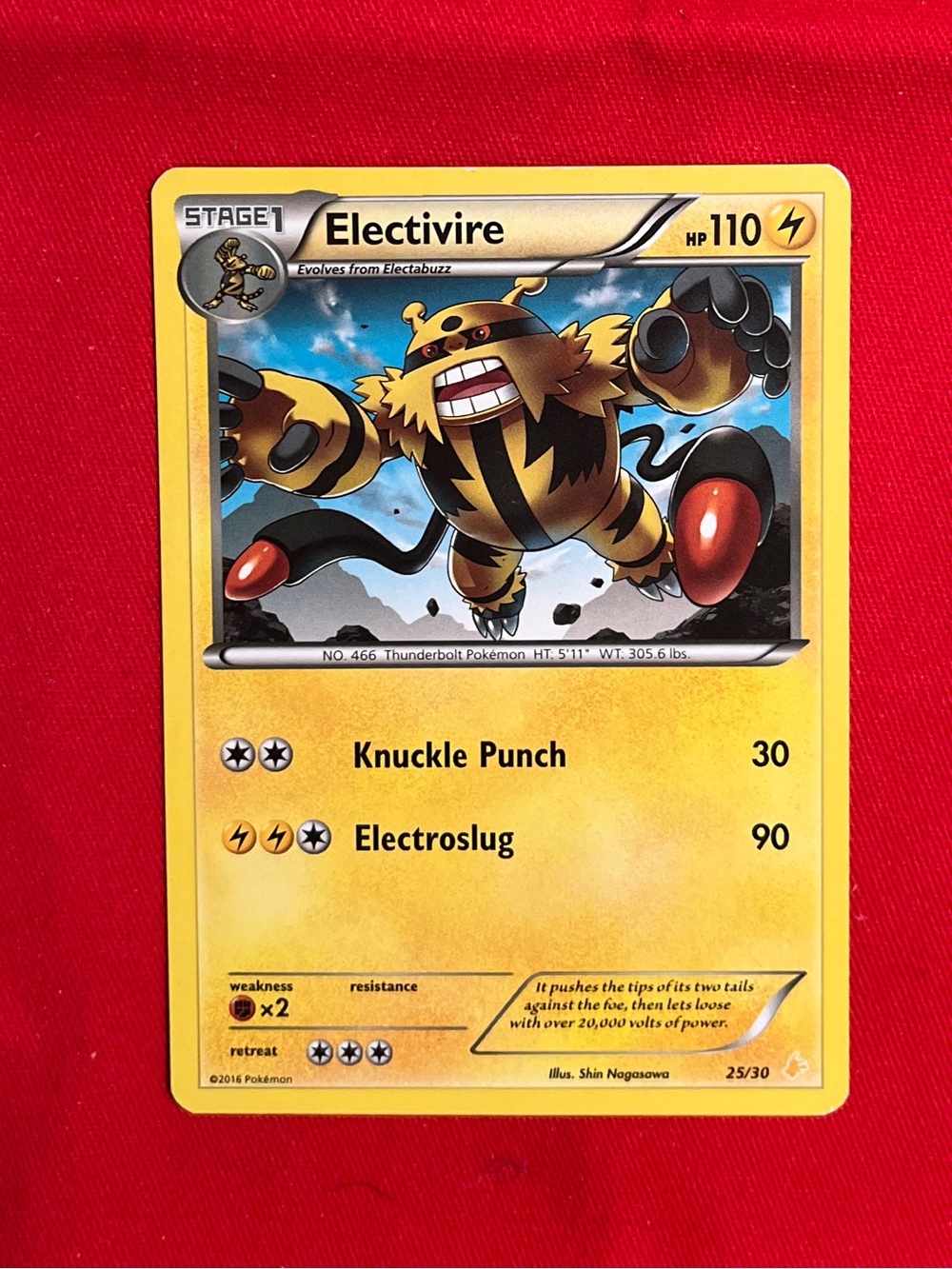 Electivire Mid Era Vintage Pokemon Trading Card